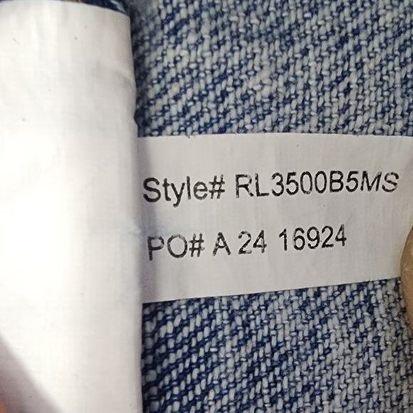 NEW Banjara Shorts Womens 7/27 Blue Embroidered Flowers High Rise Light Wash - Picture 6 of 11